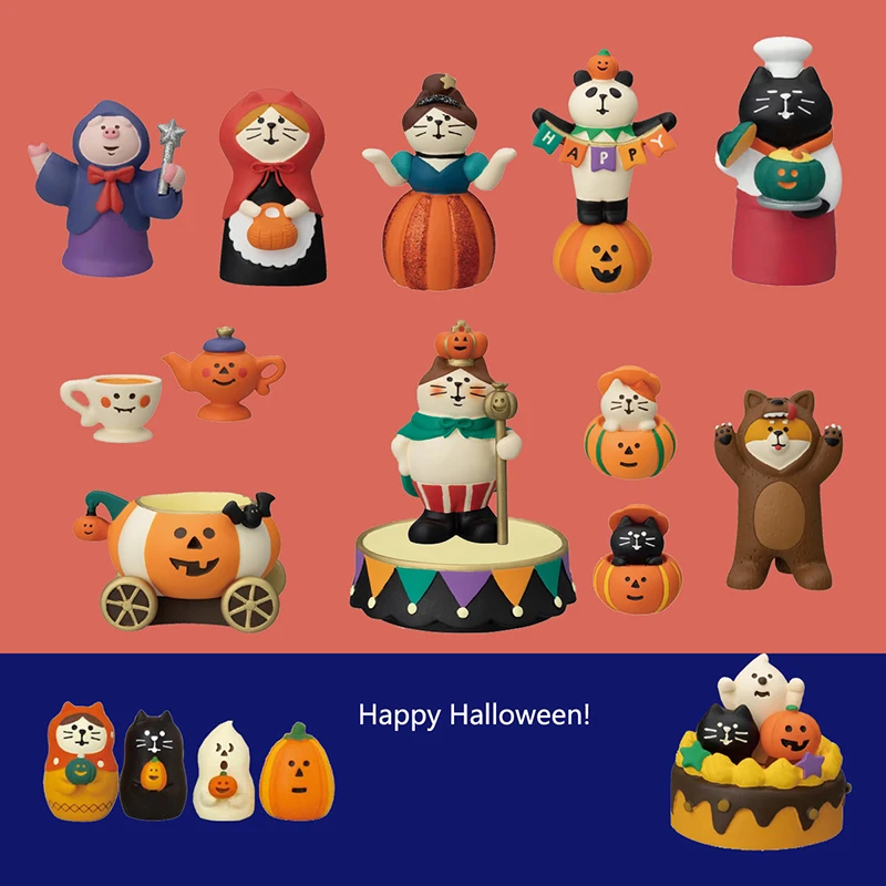 Halloween ZAKKA Pumpkin King Miniature Tide Play Collection Creative Decoration Gift Resin Small Ornament Holiday Gift