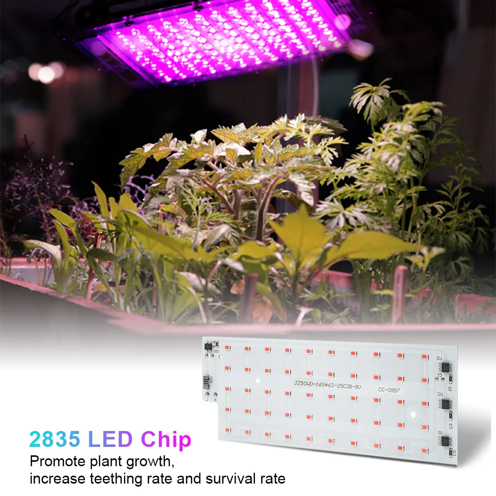 Imagem -04 - Led Grow Light Phyto Lamp Smart ic Floodlight Smd 2835 Longo Tempo de Serviço Faça Você Mesmo Lâmpada Led sem Necessidade de Unidade 220v 50w 10 Pcs