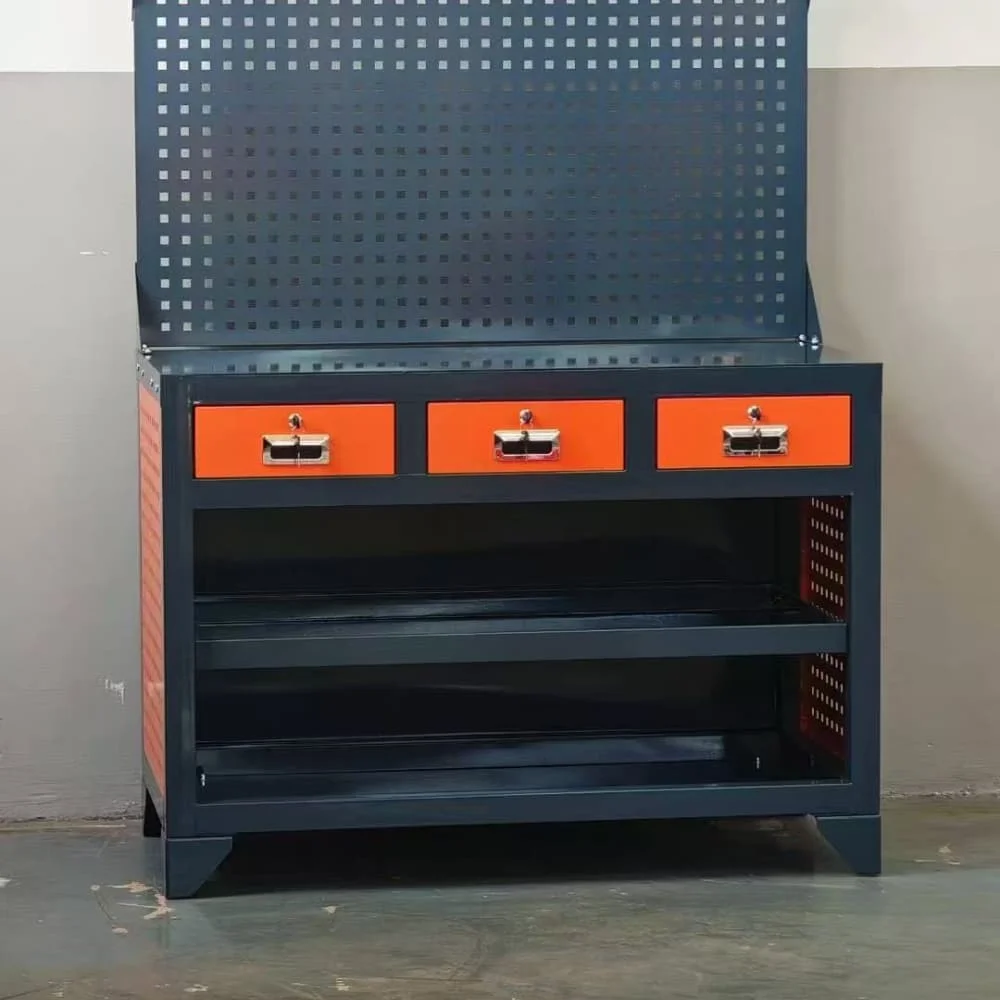 Heavy Duty 3-Drawer Stainless Steel Wood Tool Cabinet Wall Plate For Workshop
