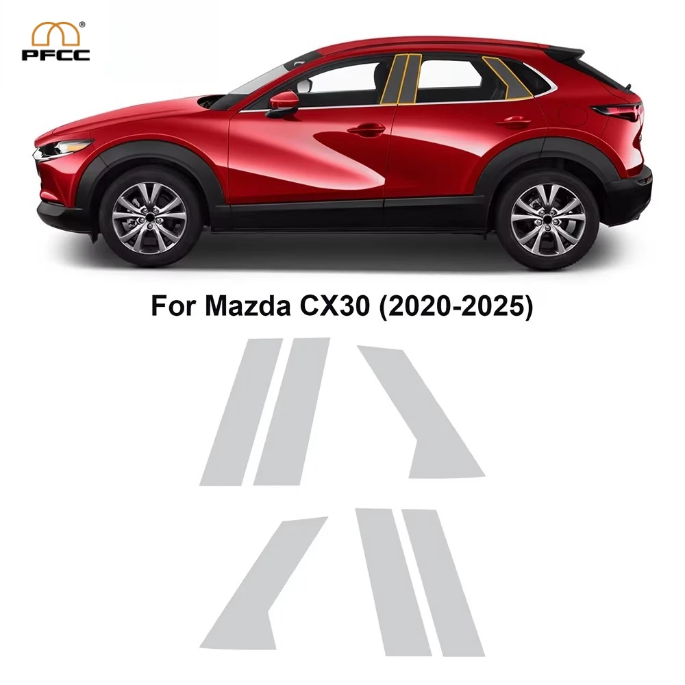 

Pre-cut PPF For Mazda CX-30 CX30 2020-2025 Headlight Rearview B C Pillars TPU Protection Film Clear Bra Anti-Scratch Resistant