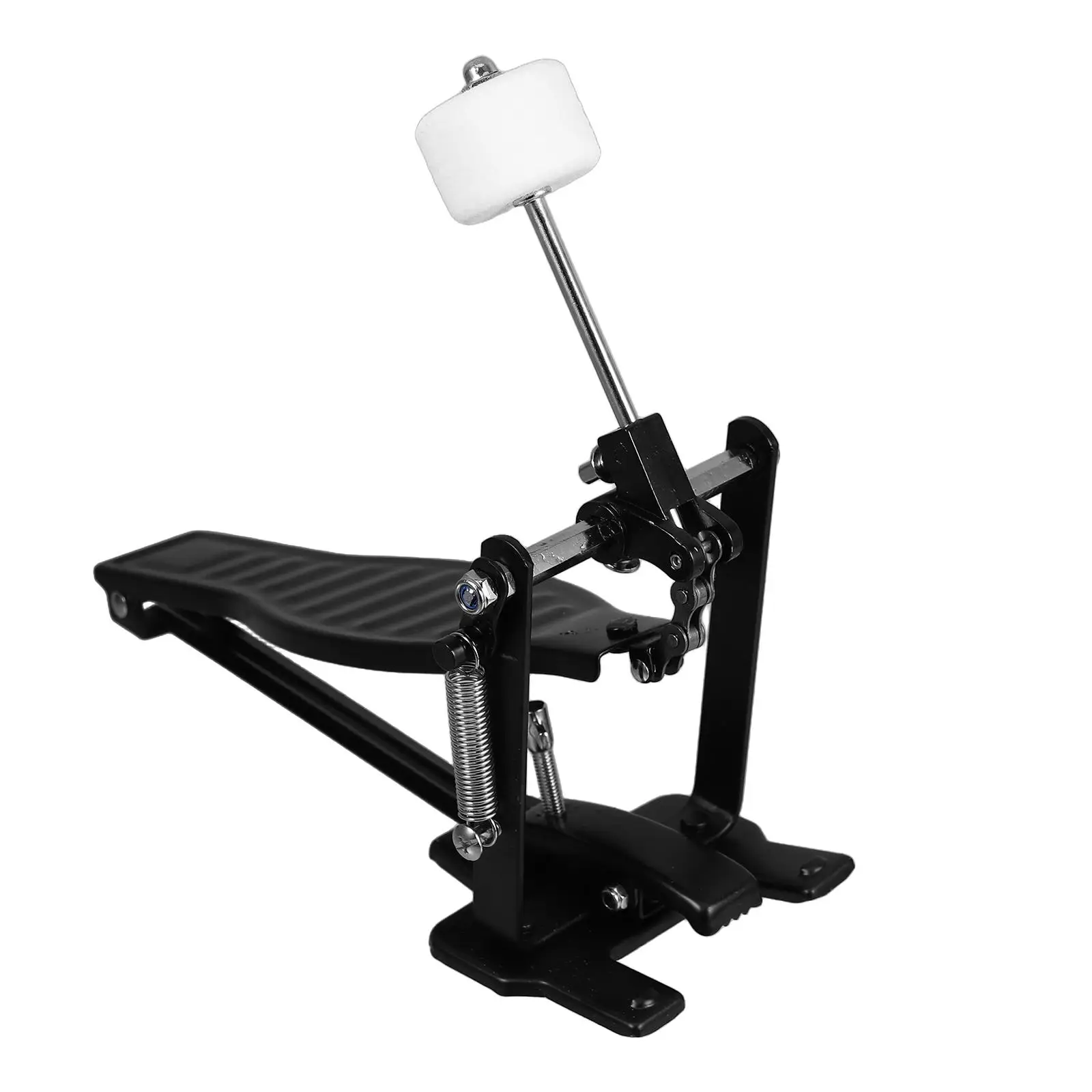 

Aluminum Alloy Drum Pedal Hammer Black Compatible Various Kits Bass Foot Connector Double Pedals Lightweight Durable Easy