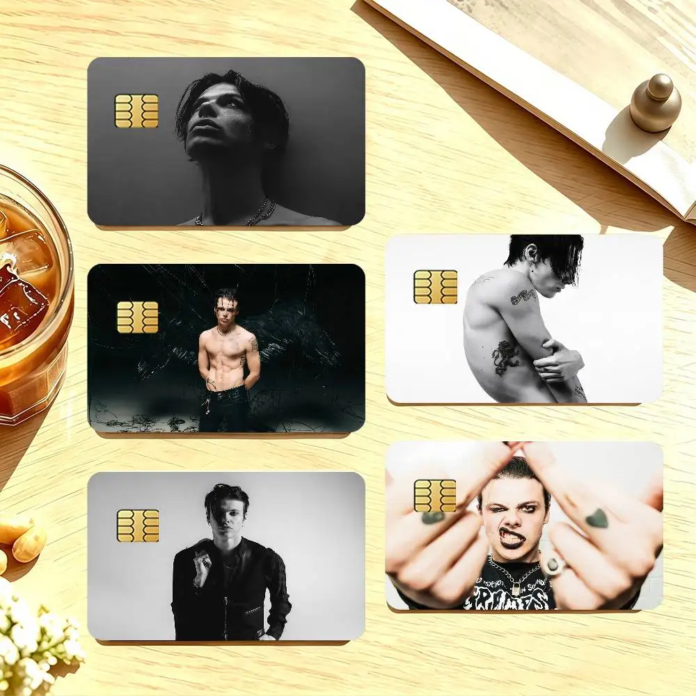 Singer Yungblud idols Credit Card Public Transportation Cards Sticker Waterproof Card Face Decoration 4PCS