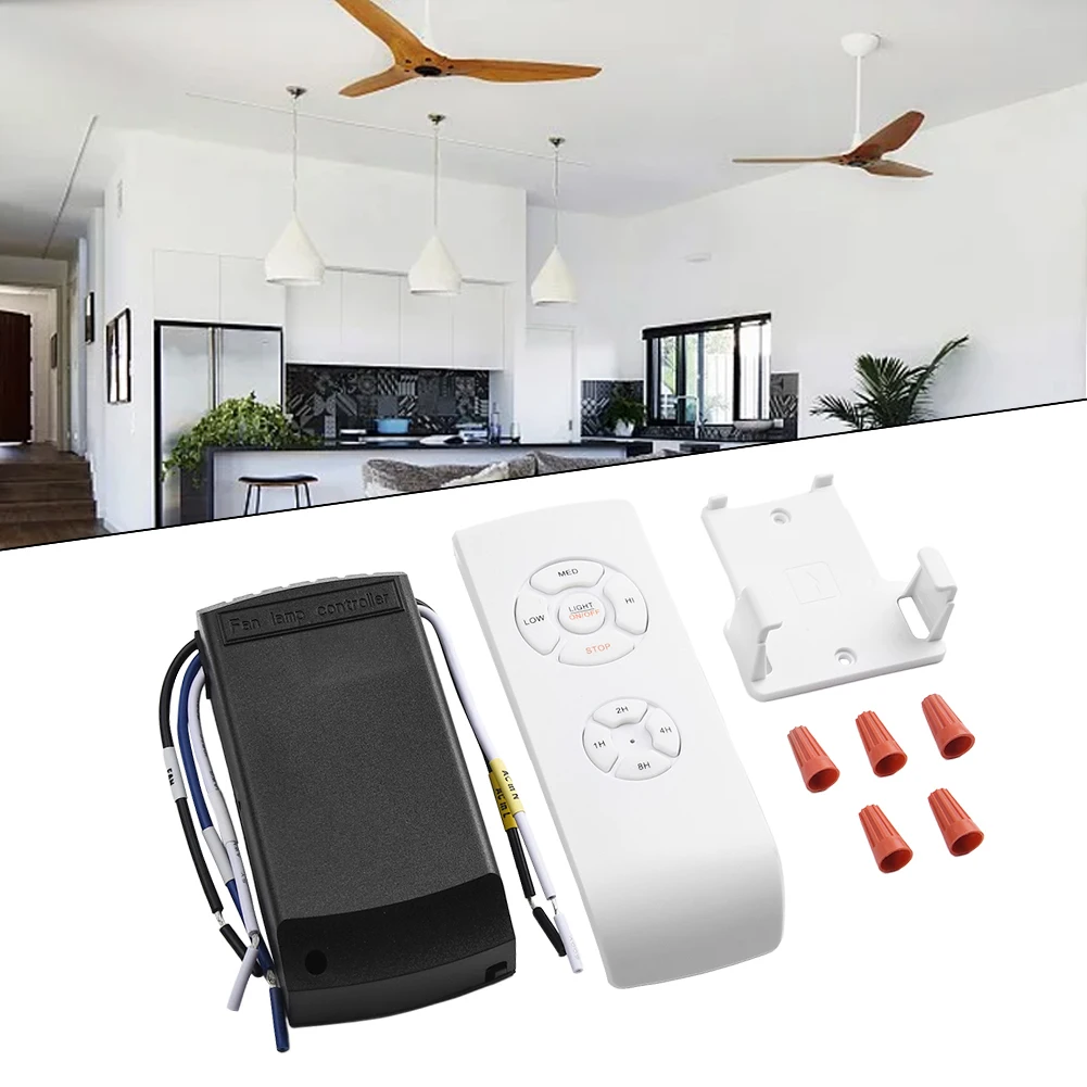 Wireless Remote Control Kit For Ceiling Fan Light Dimmer Timer 90-265V Long Range Set Electrical Switch Accessories