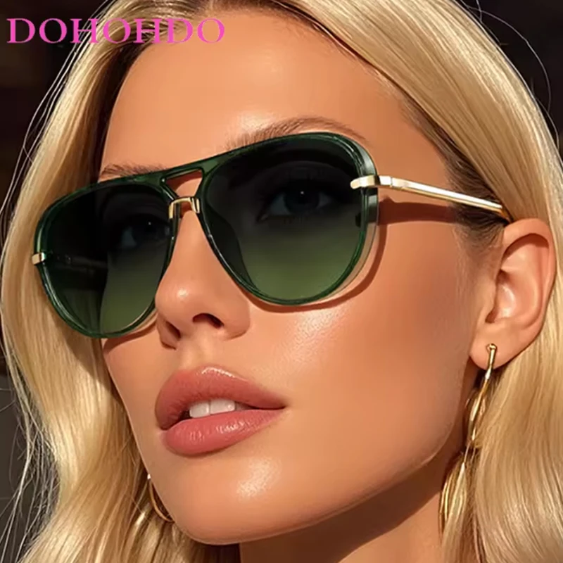 

Trendy Brand Designer Sunglass Men Vintage Metal Pilot Women Sunglasses Outdoor Drive Travel Shades Unisex UV400 Lunette Femme