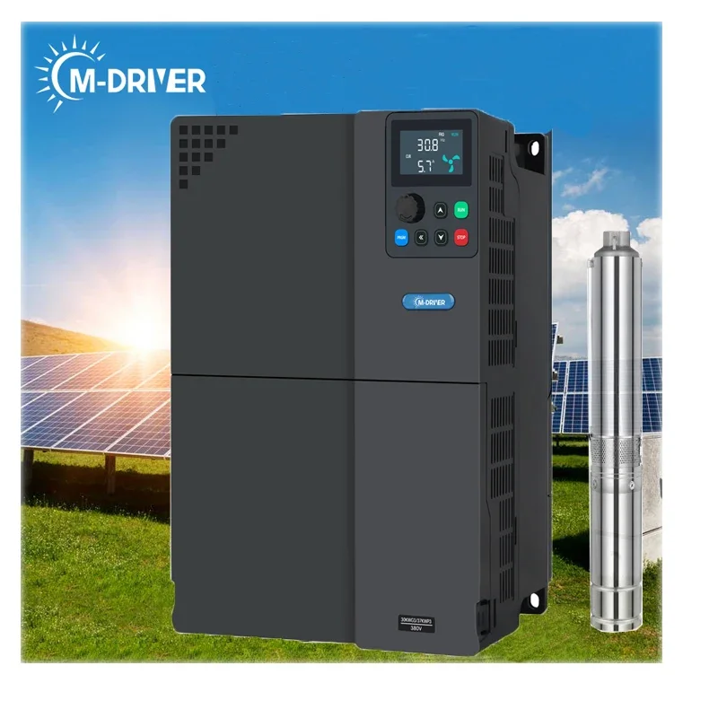 M-driver 37kw 50hp Solar DC AC Water Pump VFD 3 Phase 380v 440v MPPT Control Water Pump Inverter