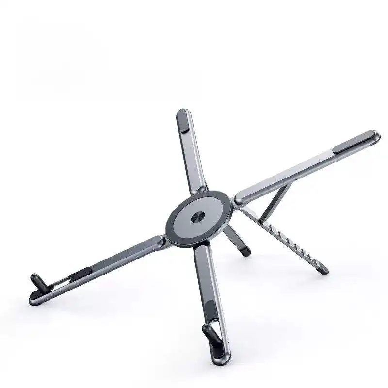 

3 in 1 Magnetic Laptop Stand Portable Foldable Phone Holder Aluminum Alloy Ipad Holder for Travel for Desk Use
