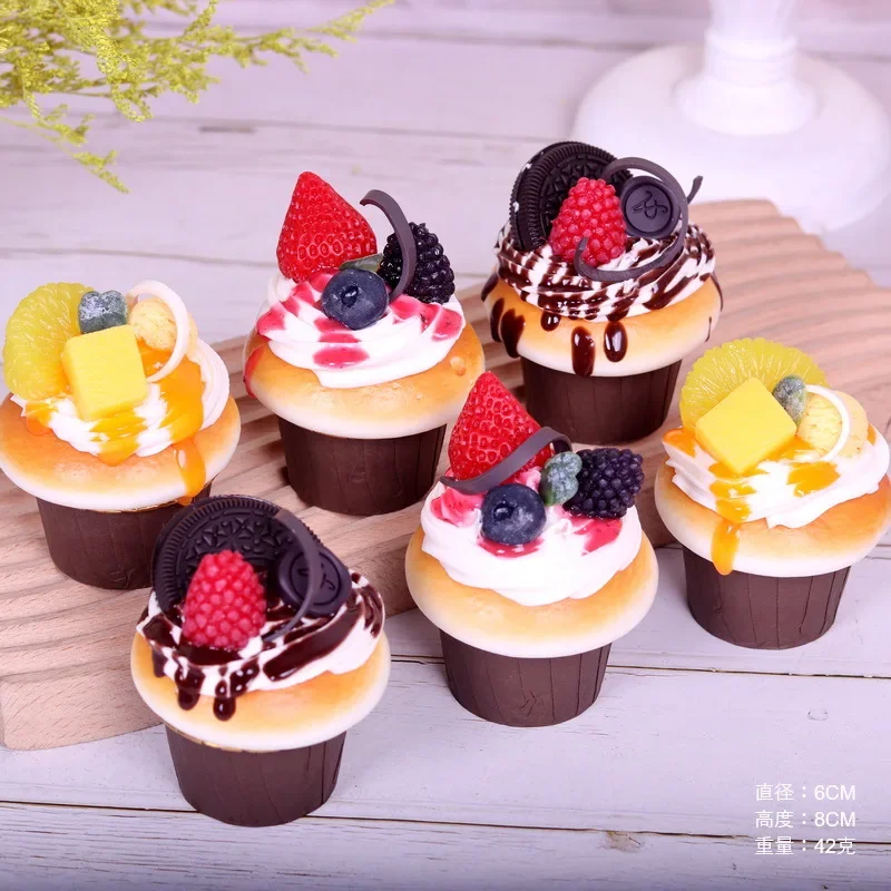 1set Fake Cake Soft Flavor Cake Model Simulation Props Food Model Cabinet Decoration Wedding Props Scale Model Decoration
