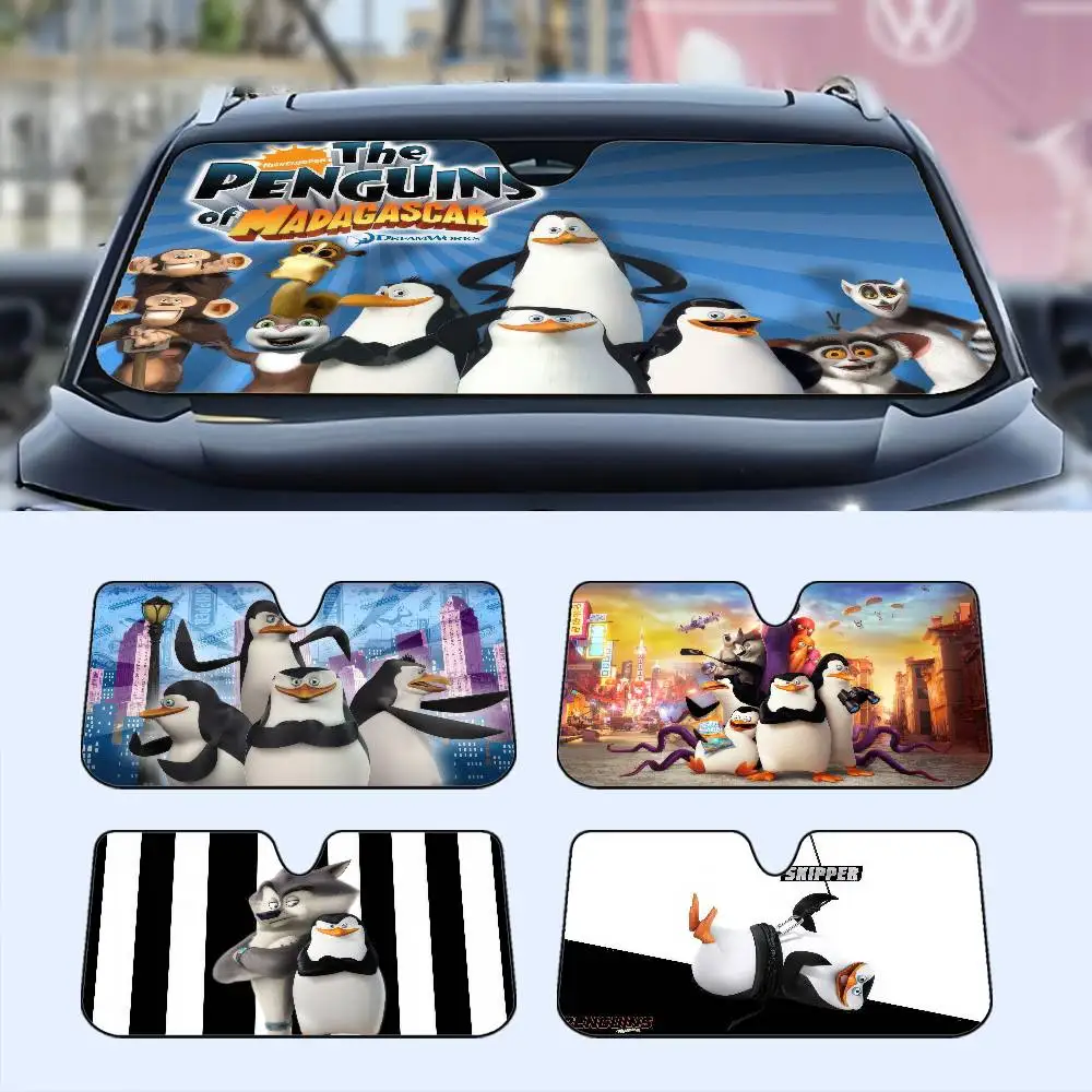 

Cute P-Penguins Of M-Madagascar Cartoon Car Sun Shades Cover Anti-UV Protection Car Window Sunshades Foldable Sunshade