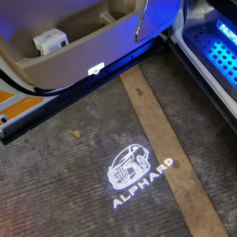 

LED Car Door Welcome Light Projector Ghost Shadow Light Courtesy Light Atmosphere for Toyota Alphard Vellfire 20/30 Series GR