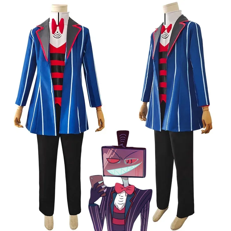 

Anime Vox Cosplay Costume Adult Unisex Halloween Coat Pants Hat Suit Carnival Party Outfit Uniform