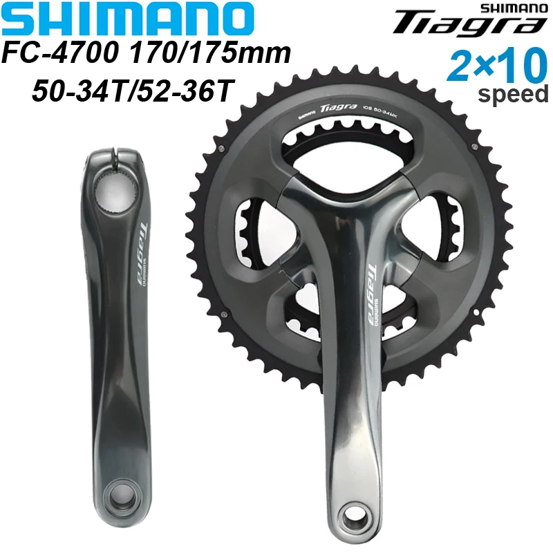 SHIMANO Tiagra FC-4700 2X10S Speed Road Bike Crankset 52-36T 50-34T 170MM 175MM 20S Bicycle Chainwheel Crankset Bike Accessories