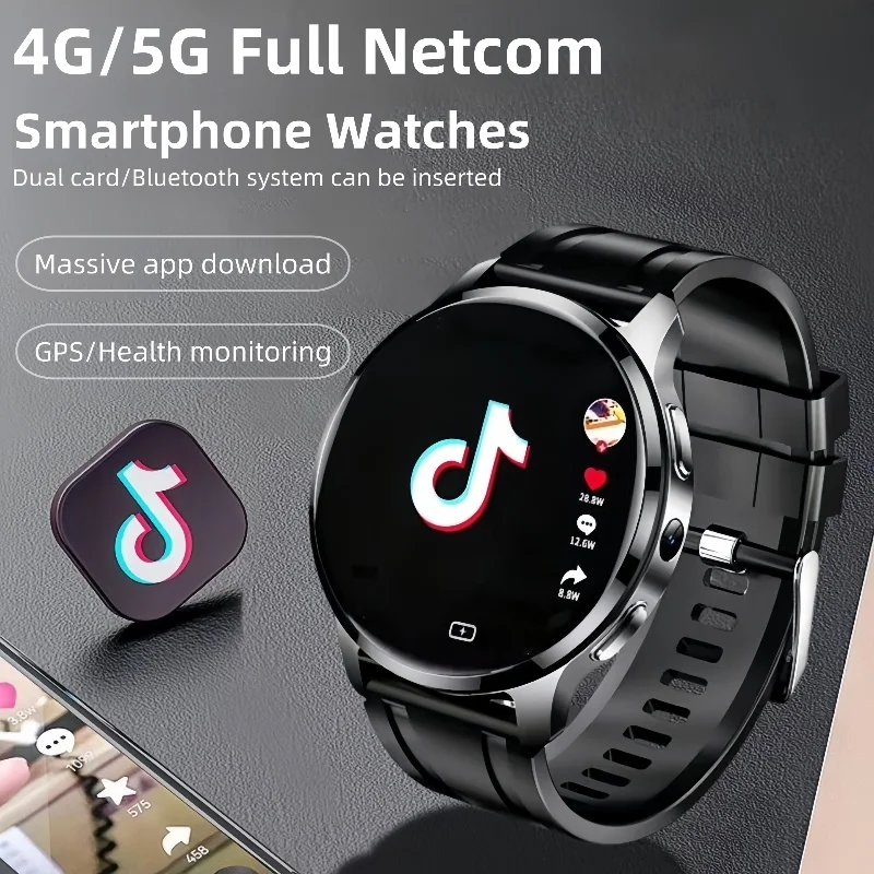 

P68 Smartwatch 4G Android Men's 466x466 500W Dual Camera GPS WIFI Bluetooth 4GB+128GB Heart Rate Monitor