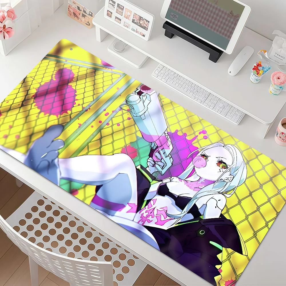 Game Samurai C-cyberpunk-s Mouse Pad Anti Slip Rubber Edge Locked Thickened Laptop Gaming Desk Mat