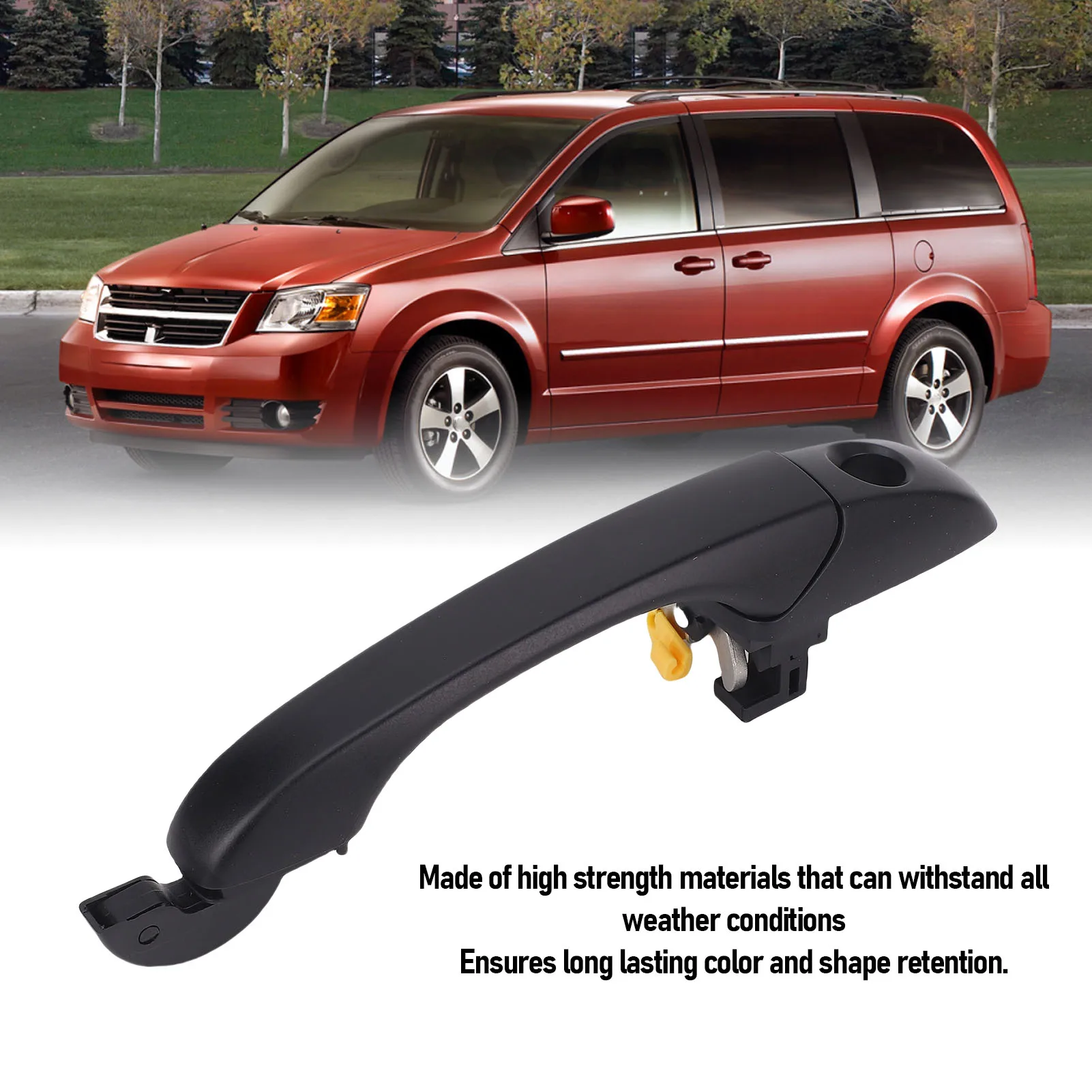 Exterior Door Handle Comfortable Touch Stylish High Strength Colorfast Outer Door Handle for Town Country Limited Platinum