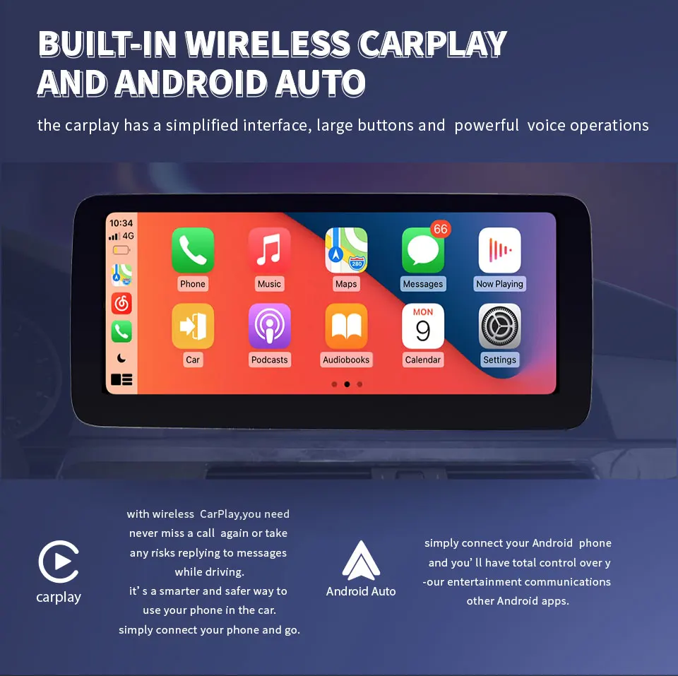 Android 14 Car Multimedia Player Google WIFI 4G SIM Touch Screen GPS Navi DSP For Mercedes W176 X117 X156 W463 2013-2018 Android