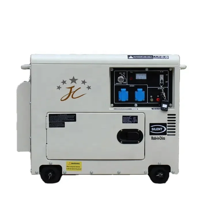 

JC7500DS 4-stroke air-cooled single cylinder Dies el generator 220v Super silent 5kw 6kw