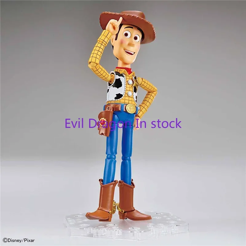 Bandai Toy Story figura de cine-rise Cowboy Sheriff Woody modelo de ensamblaje genuino decoración Anime figura de acción juguetes para niños