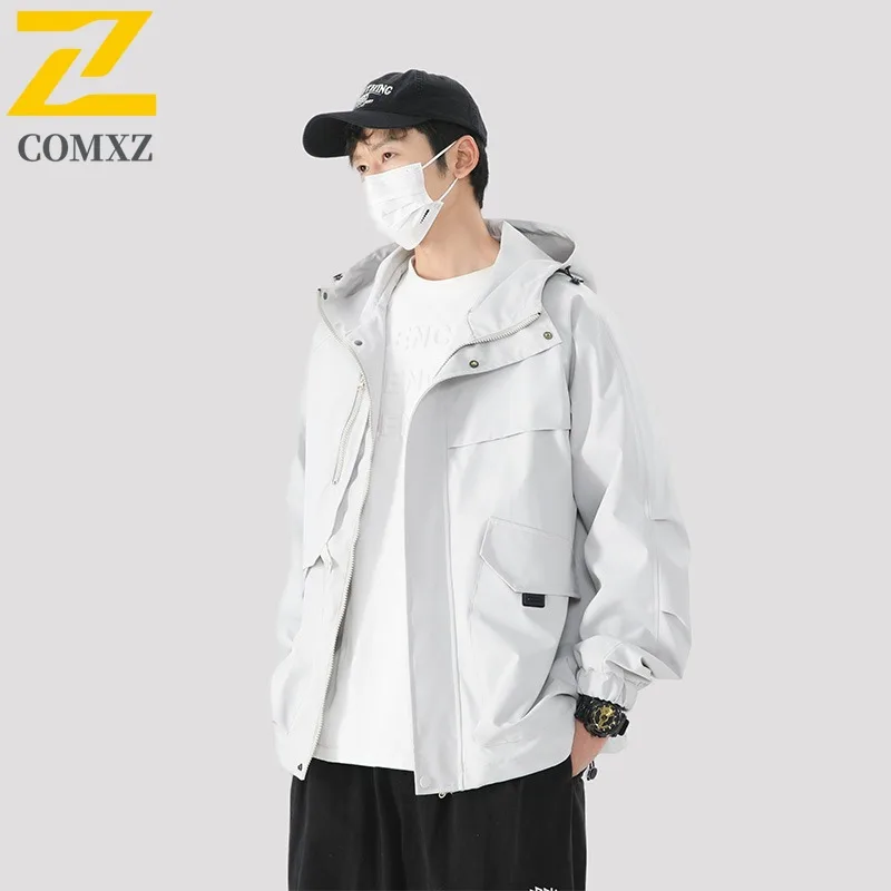 

Men Outdoor Windbreaker Spring Summer Autumn Quality Simple Fashion Single Layer Lightweight Water Resistant Unisex Wear Jacket