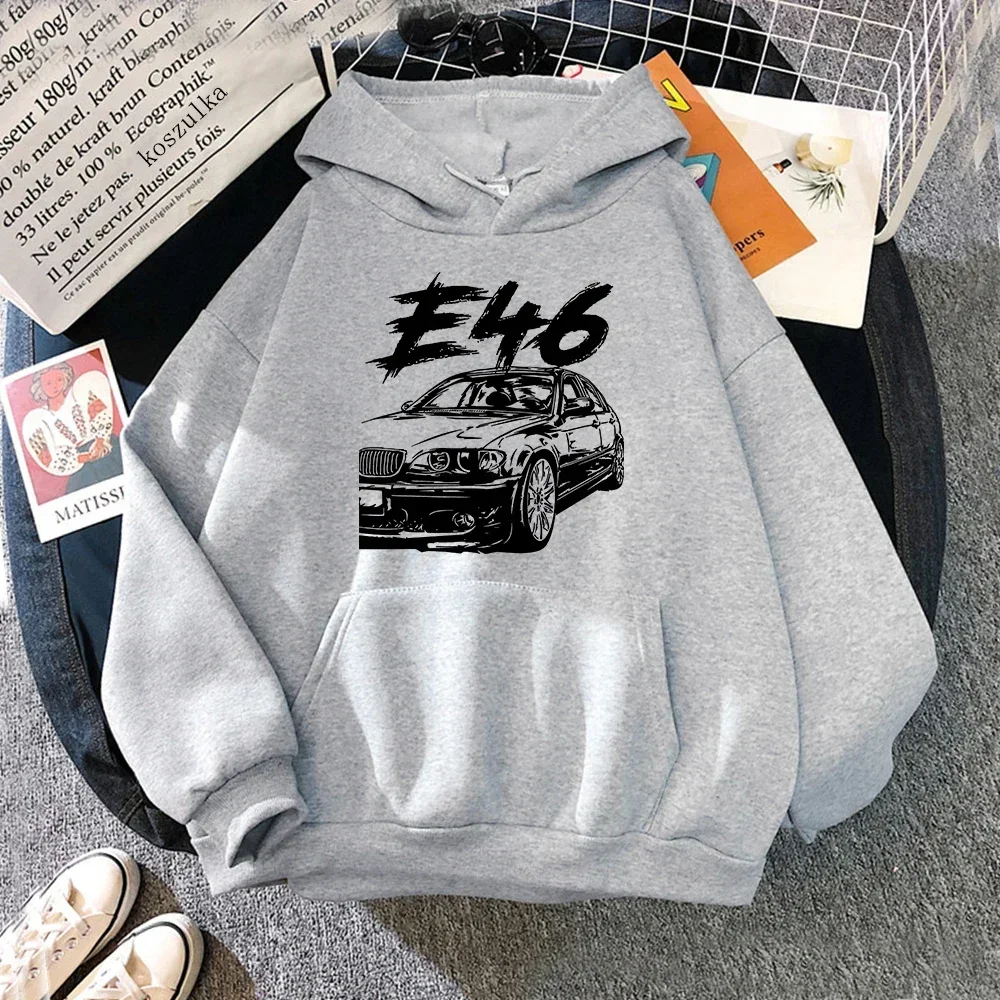 Inverno E46 felpe con cappuccio per auto primavera/autunno donna top abbigliamento estetico moda uomo felpa con cappuccio grafica Harajuku Sudaderas