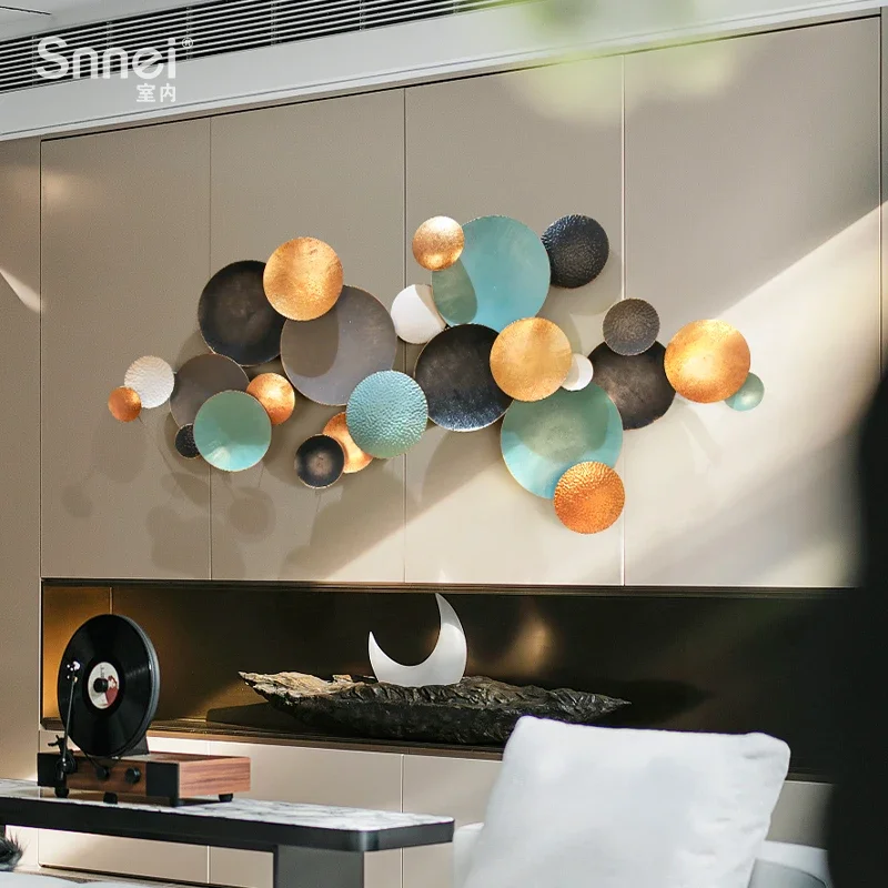 

Sofa Background Wall Hangings Creative Home Iron Wall Surface Light Luxury Wall Decoration