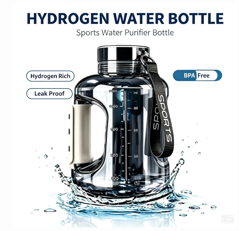 Hydrogen Water Bottle Hydrogen Rich Portable Sports Water Bottles Rich Molecular Hydrogen Water Generator Drinking Utensil Gift
