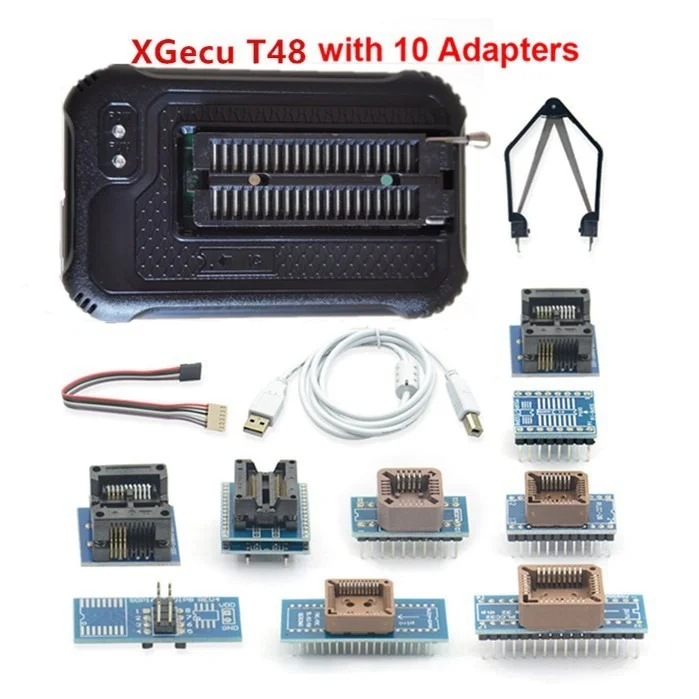 XGecu T48 Universal Programmer – TL866II Plus Replacement, 32-bit 120MHz, Supports 31,000+ ICs, NAND/EMMC/EEPROM/SPI Flash/BIOS