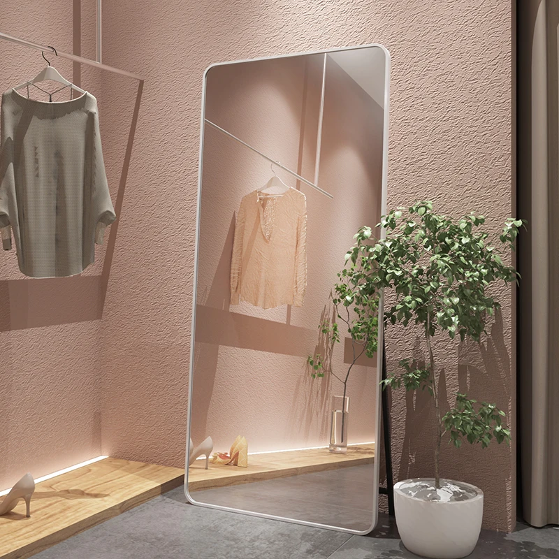 Clothing store influencer photo taking large mirror, light luxury and simple dressing mirror, fitting mirror, slimming and beaut