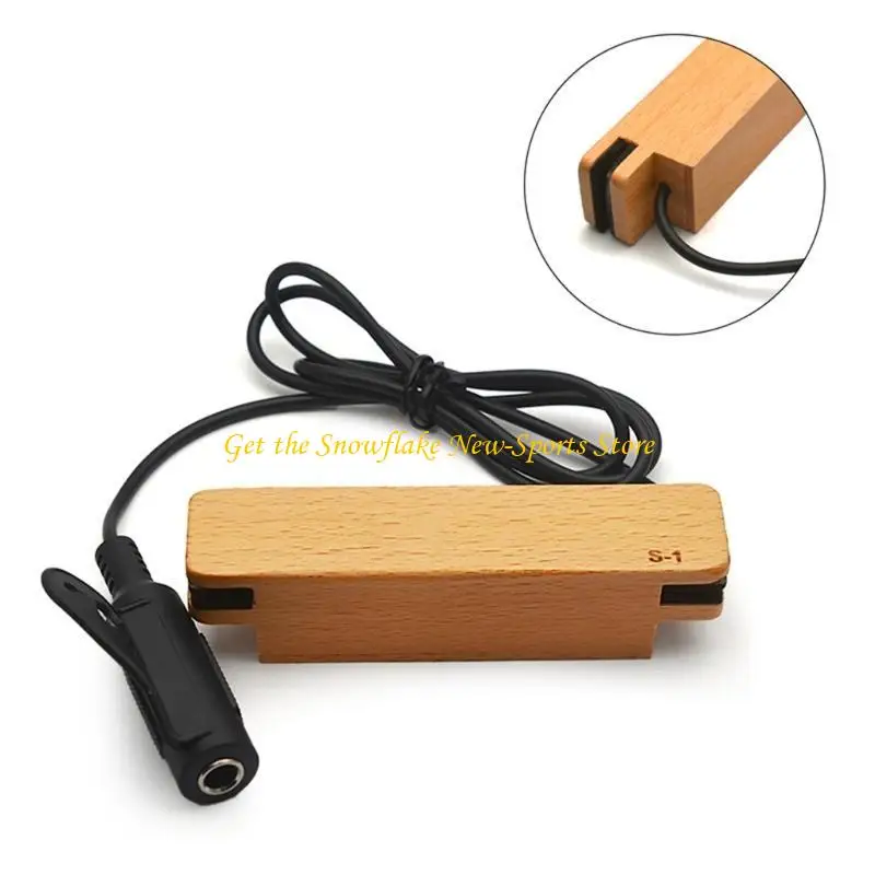 E56D External Guitar Pickup Guitar Sound Amplifier Beginner Guitar Accessory Stage Performances Pickup Studio Recording Pickup