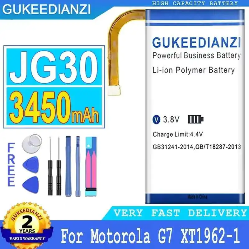 

Mobile Phone Battery High-Efficiency High-Capacity For Motorola Moto J G7 XT1962-1 JG30 3450Mah