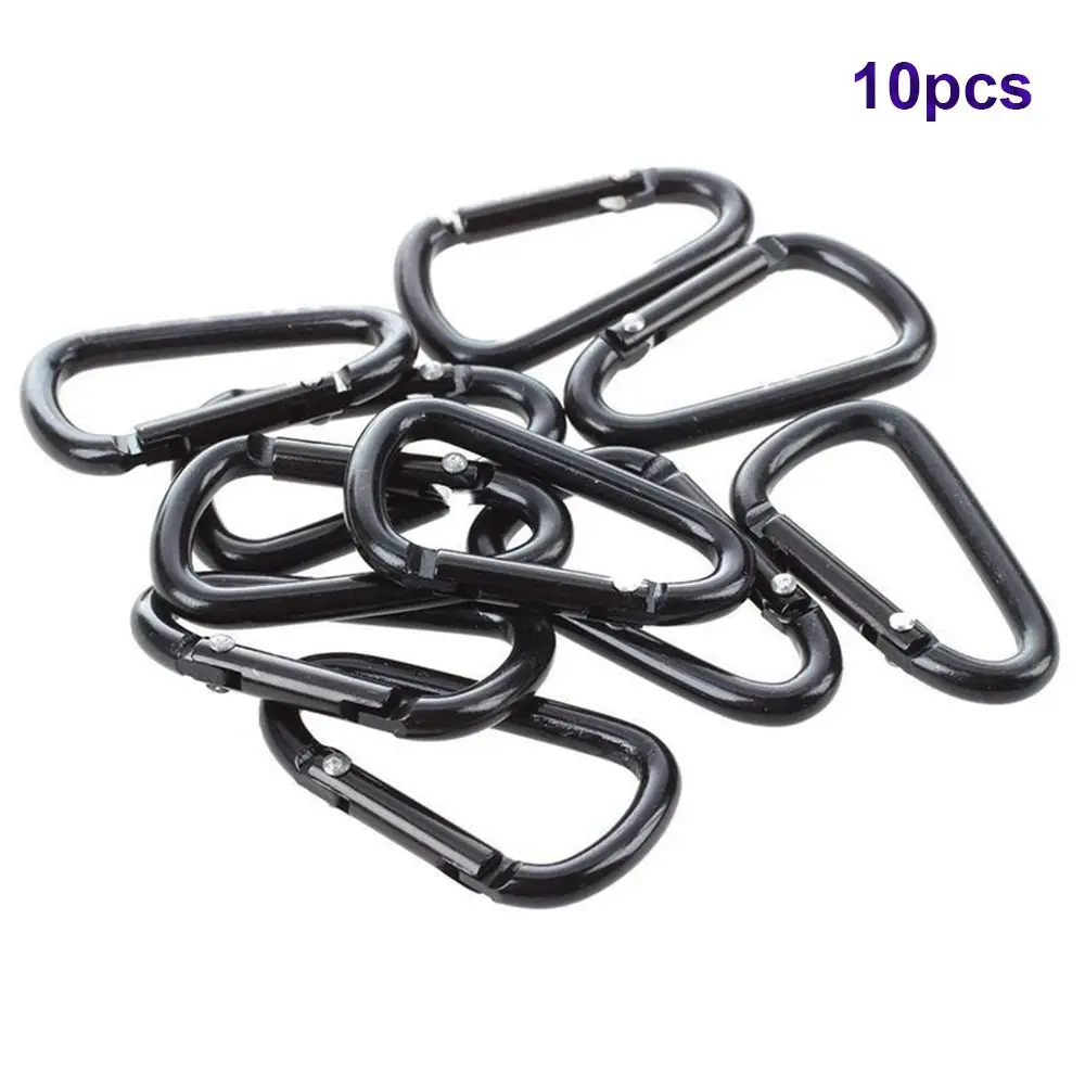 Outdoor Kettle Aluminum Alloy D-Shaped Key ring Backpack Carabiner Hook Hanging Buckle Keychain