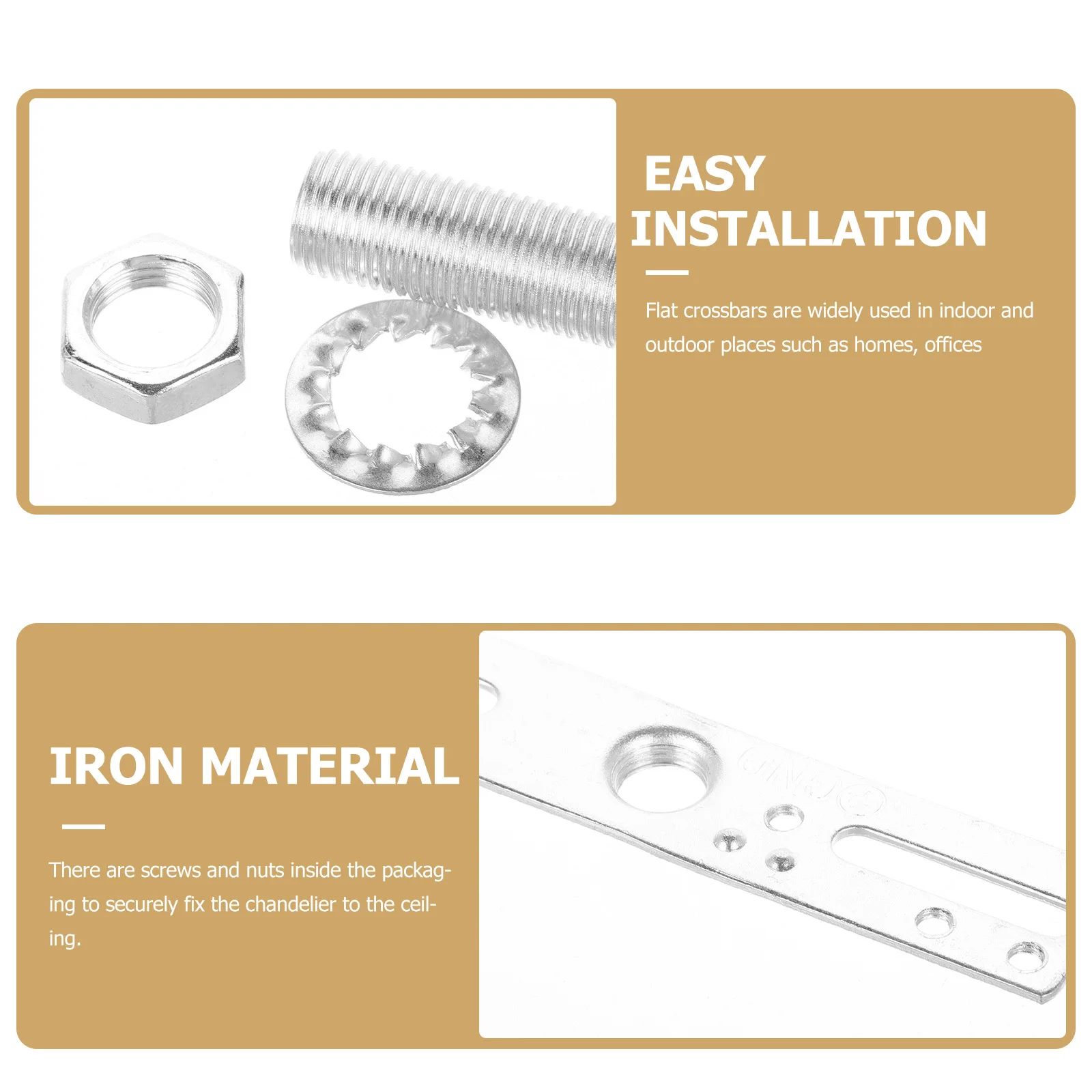 3 set Metal Ceiling Bracket 3 Sets Light Fixture Mounting Hardware Ceiling Light Mount Plate For Indoor Outdoor Lamp