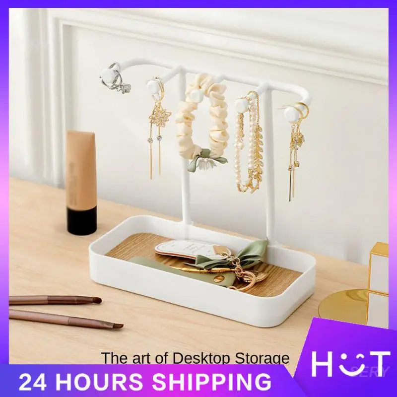 Storage Rack Beautiful Large Capacity Tidy Up Suspension Storage Display Anti-slip Household Zoning Jewelry Exposure Pallet