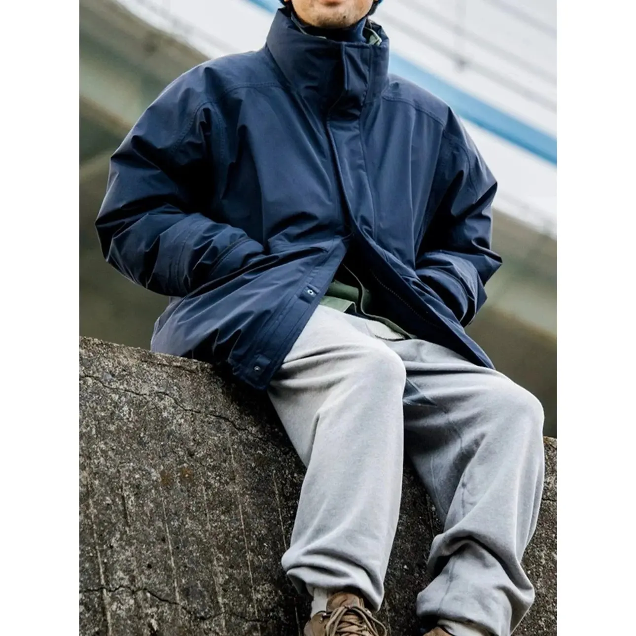 

Nanc Double Zipper Waterproof Windproof Stand Collar down Jacket Men Women Shaped Tailoring Fashionable Thickened Autumn Wint...