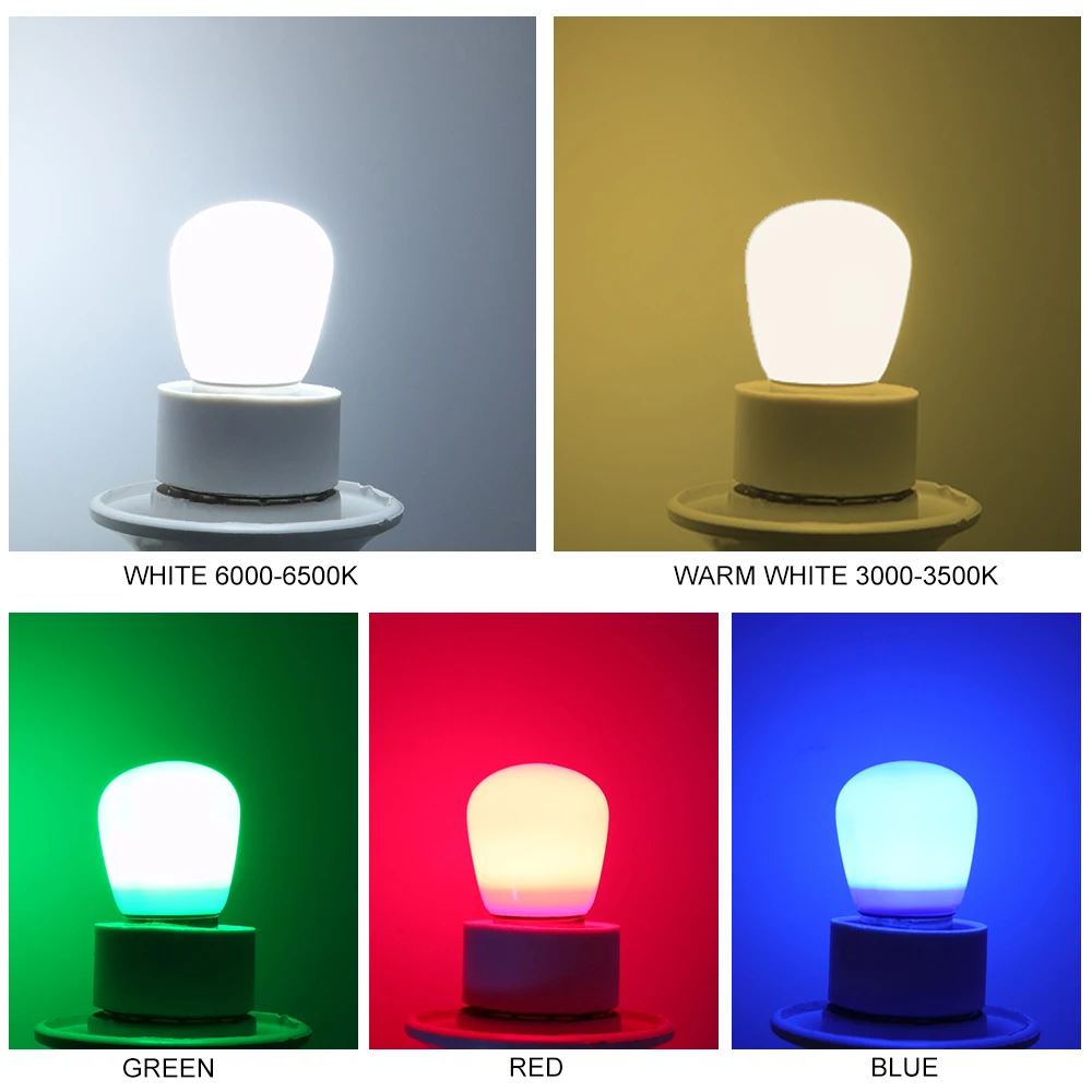 New E14 Small Screw Mouth Bulb Refrigerator Light God Table Light 3W220VLED Colorful Decoration Mini Ball Bubble