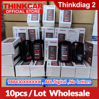 THINKCAR Thinkdiag 2 OBD2 Scanner Support CAN FD Protocols ALL Car Brands Free Full Softwares 16 Reset Functions ECU Coding