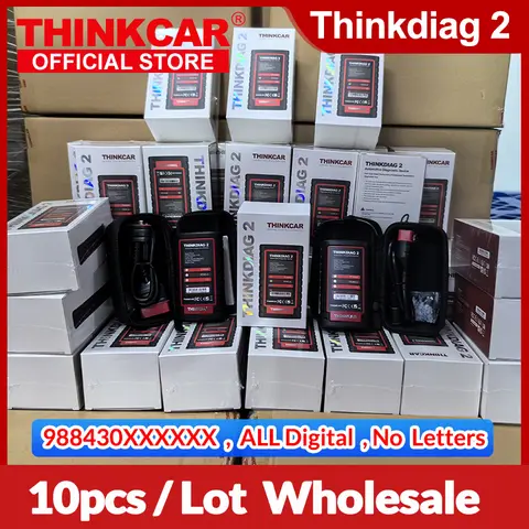 THINKCAR Thinkdiag 2 OBD2 Scanner Support CAN FD Protocols ALL Car Brands Free Full Softwares 16 Reset Functions ECU Coding