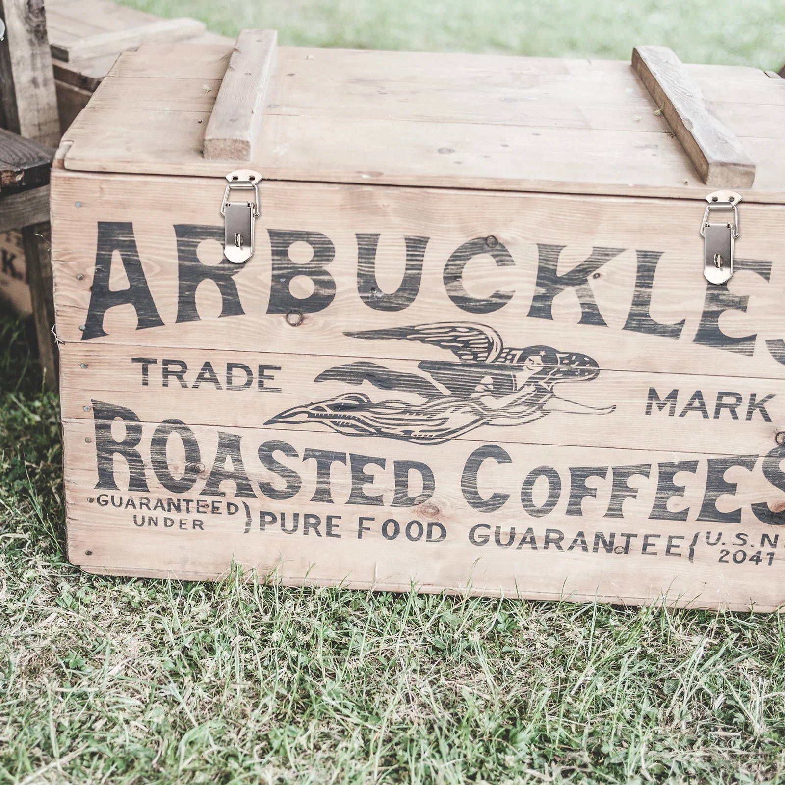 

4Pcs Durable Heavy Duty Metal Case Hasp Buckle Locks DIY Suitcase Box Buckle Lock Accessories Case Hasp Box Decorative Clasps