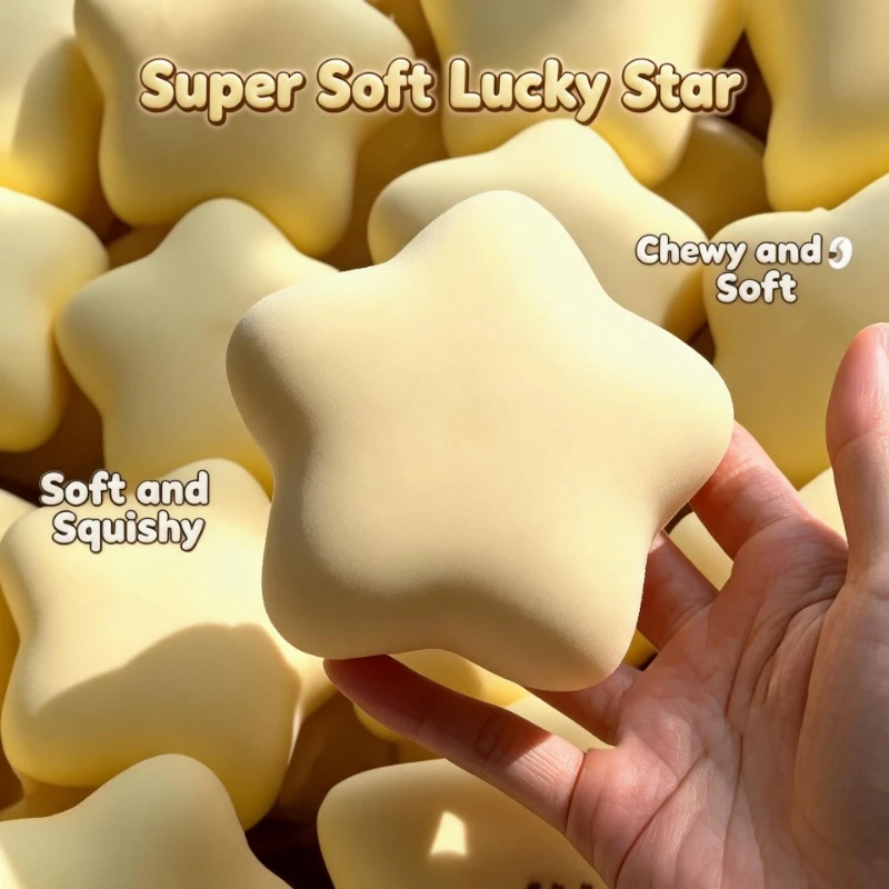 Niedliches Stern-Squishy-Quetschspielzeug, langsam aufsteigendes, milchiges, weiches, nasses Fidget-Spielzeug, Stressabbau-Tischdeko – Detail 2