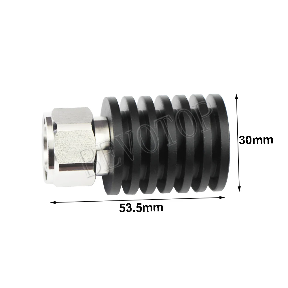 10W 4.3-10 Male RF Coaxial Termination Dummy Load 3Ghz/4Ghz SWR＜1.2 50 Ohm Connector Socket Brass Straight Coaxial Adapters