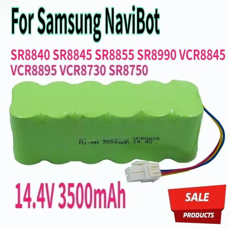 

14.4V 3500mAh Vacuum Cleaner Nimh Battery for Samsung NaviBot SR8840 SR8845 SR8855 SR8990 VCR8845 VCR8895 VCR8730 SR8750