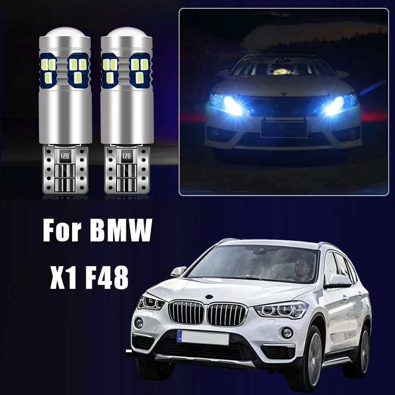 

For BMW X1 F48 2pcs T10 W5W LED Bulbs Canbus No Error 12V 6000K 168 194 Car Width Parking Light Accessories
