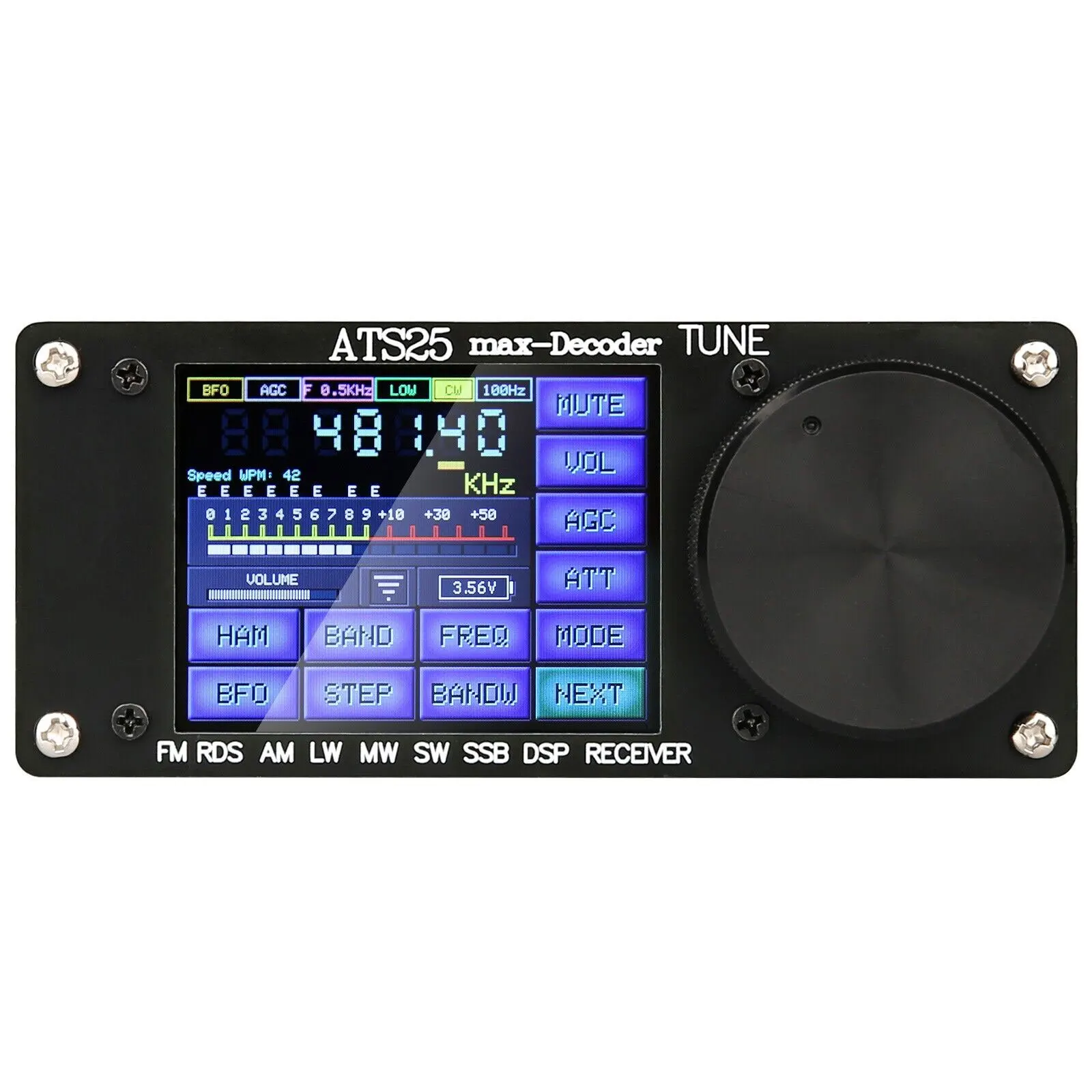 HamGeek ATS25max-Decoder Si4732 Full Band Radio Receiver DSP SW Official Version W/ Activation Code