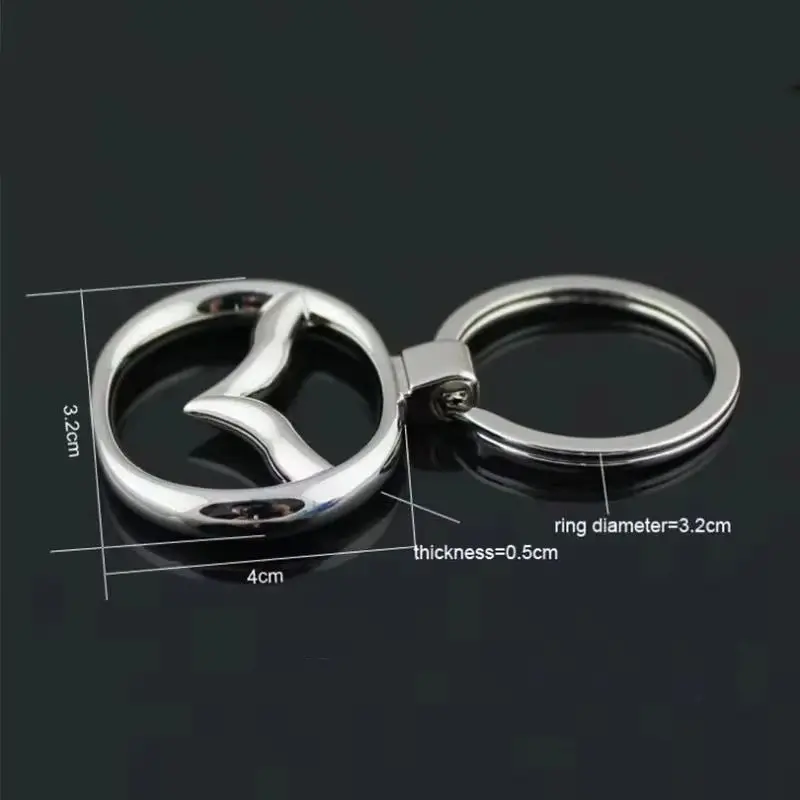 Metal Car Key Chain Man Woman Fashion Keyring Pendant for Mazda CX7 CX5 CX9 Atenza RX8 RX7 MX3 MX5 Axela Speed 6 SKYACTIV