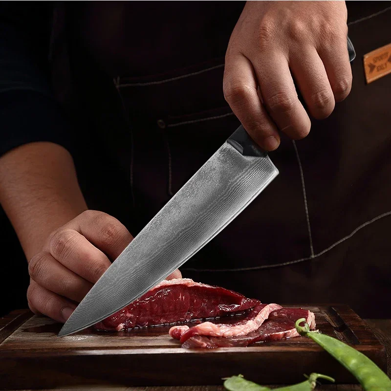 High-grade Damascus steel beef knife,kitchen special multi-functional kitchen knife,sharp high hardness meat knife,kitchen tools