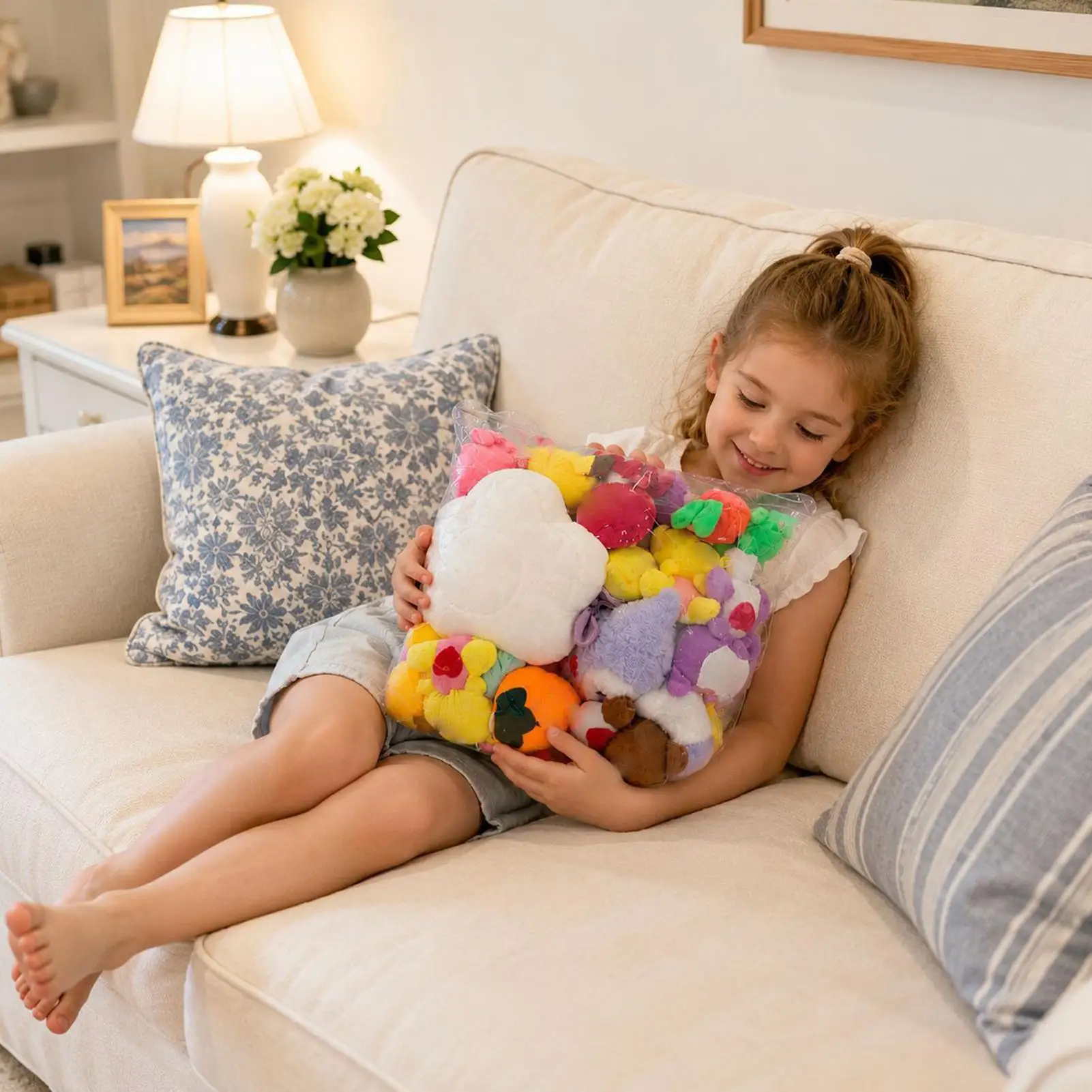 Kids Stuffed Animal Storage Clear Dustproof Stuffed Animal Plush Toy Holder Plush Toy Storage For Home Bedroom Apartment Nursery view 3