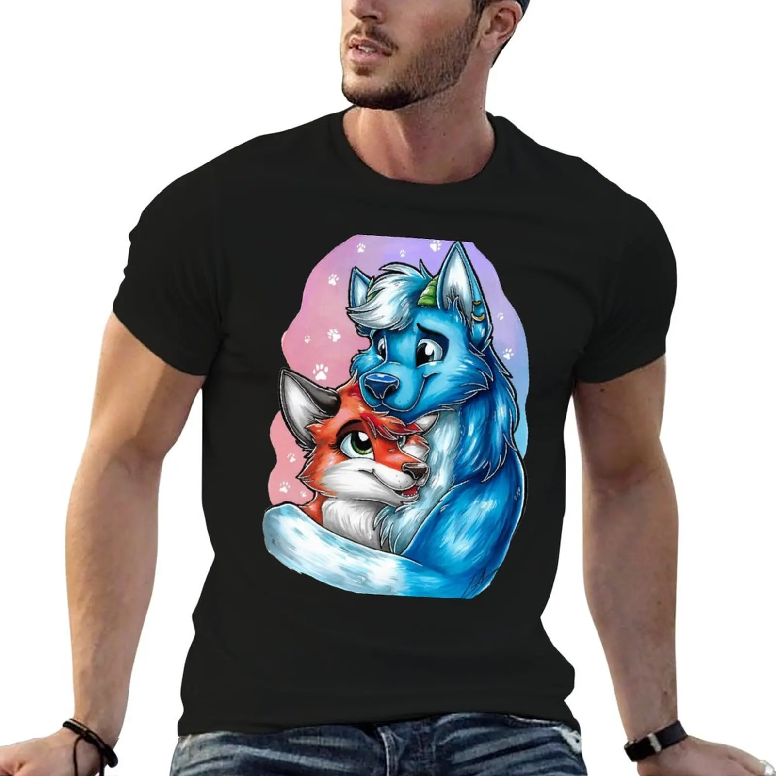 

Lupus et Vulpes Love T-Shirt t shirts for man graphic vintage t shirt man casual t shirts for man graphic tees T-shirt