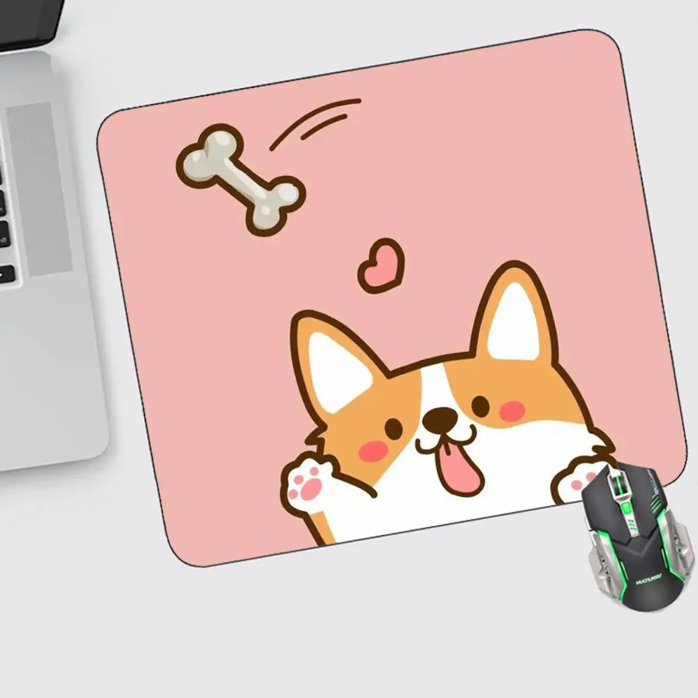 

Cute Corgi Butt Mouse Pad Small Gaming Accessories Keyboard Computer Offices Desk Mat Pc Gamer Non-slip Rubber Mousepad