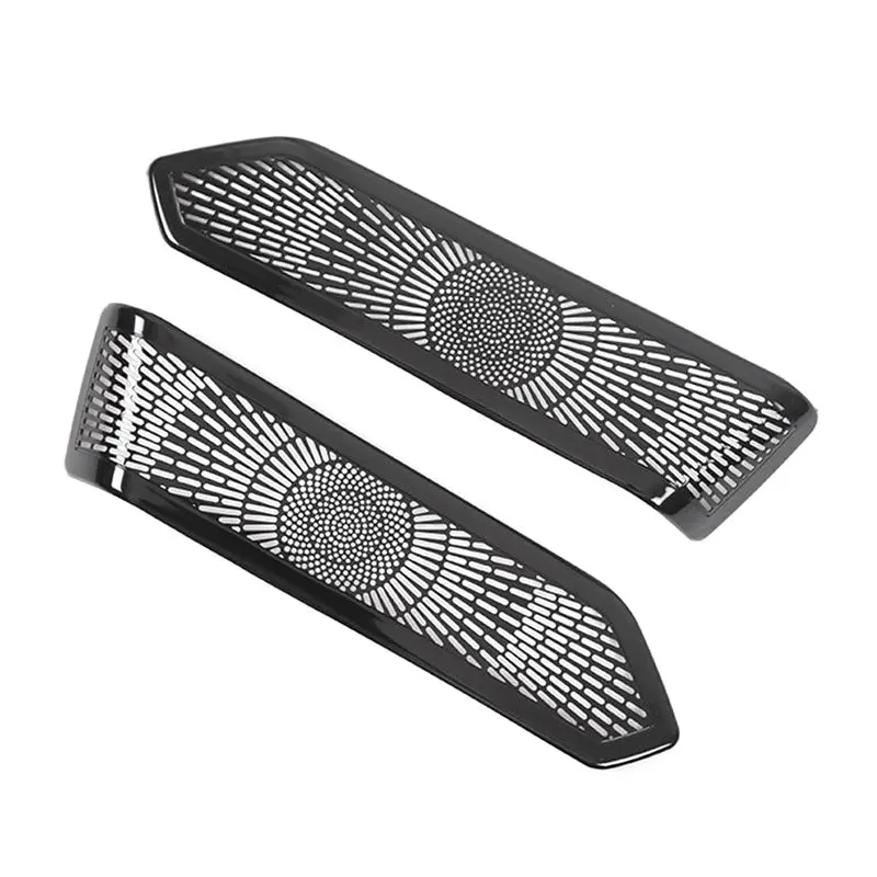 

A66P-Car Interior Trim Door A-Pillar Tweeter Audio Speaker Cover Decorate Sticker For Range Rover L460 2023 Black