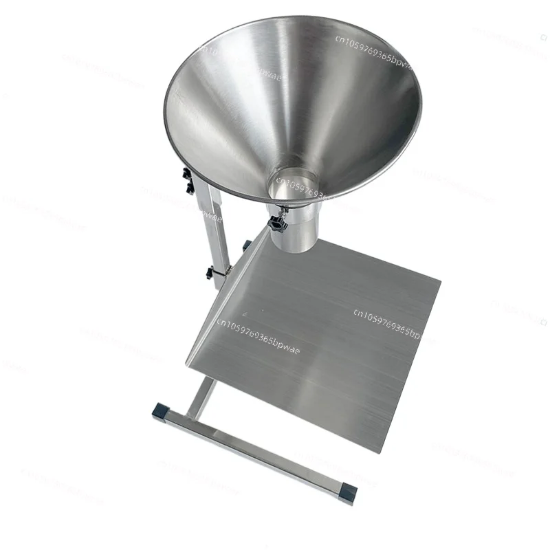 Stainless Steel Large Diameter Hopper Packaging Vacuum Bag Oil-proof Sub-packaging Artifact Funnel with Bracket Switch