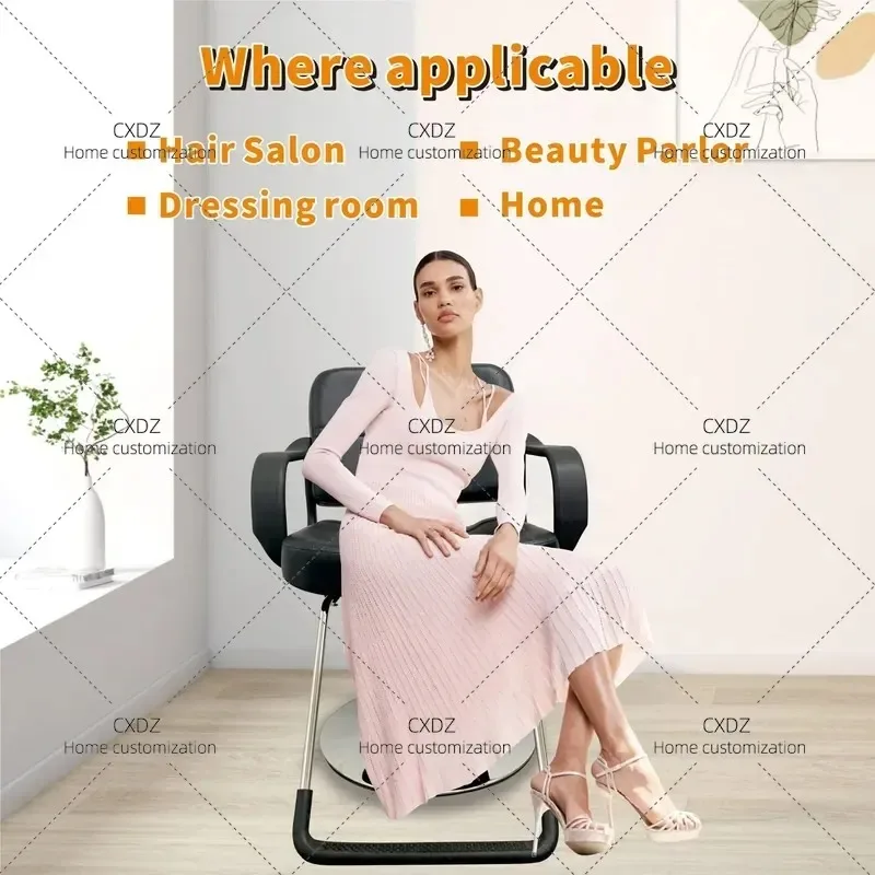 Hydraulic Barber Chair Rotating Lift Salon Chair for Hairdresser Beauty Shop Home Use Modern Simple Design Wholesale